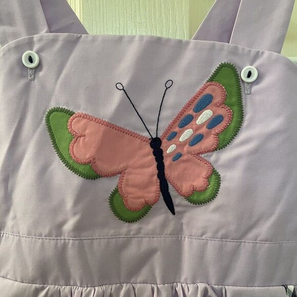 The Beaufort Bonnet Company TBBC Ruthie Romper Butterfly Appliqué Size 5 NWT - Picture 4 of 13